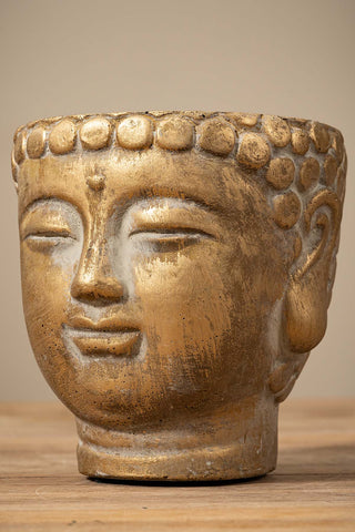 Blumentopf "Buddha" - Gold Edition