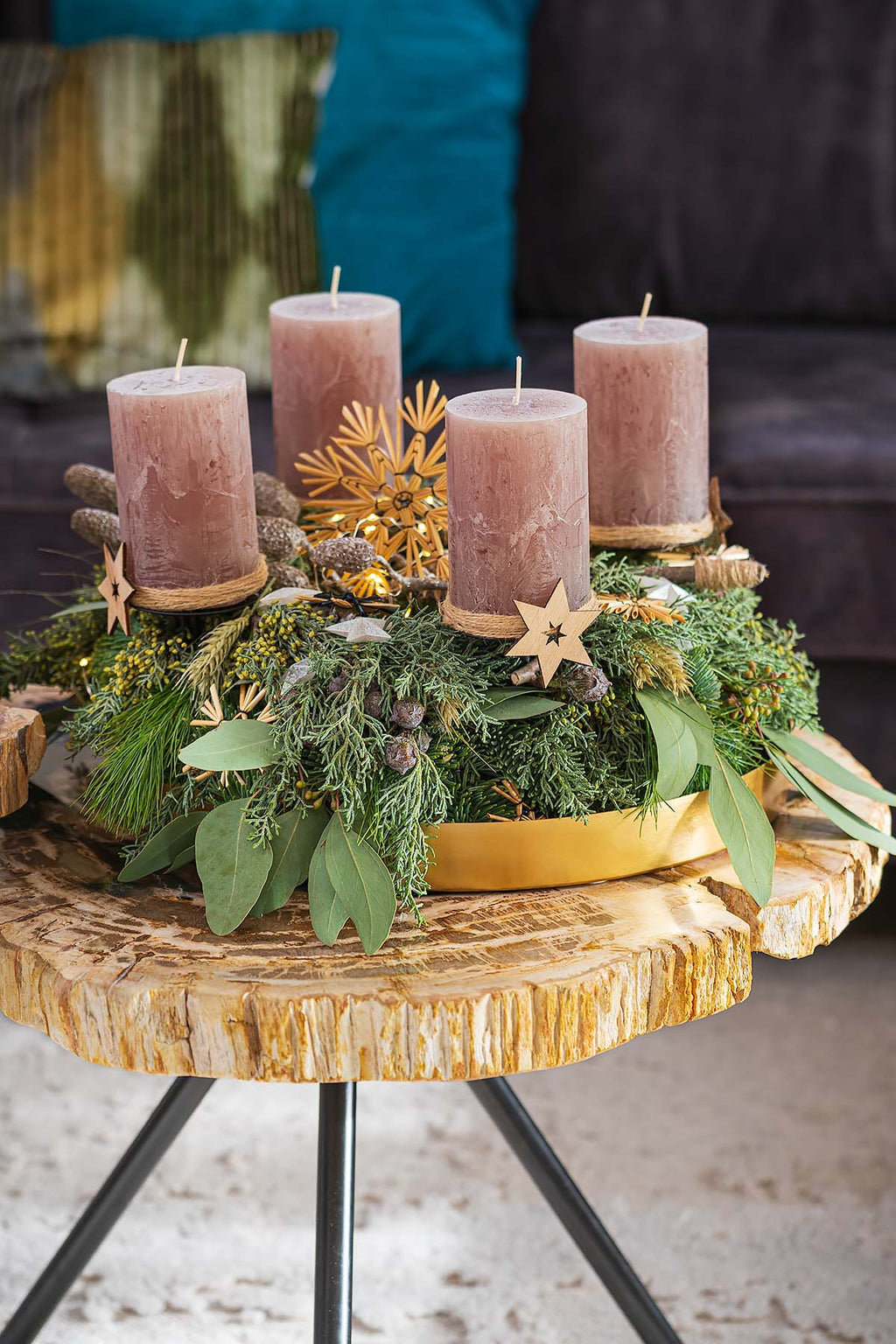 Adventskranz Trend 2022  Marion's Adventskranz-DIY 2022