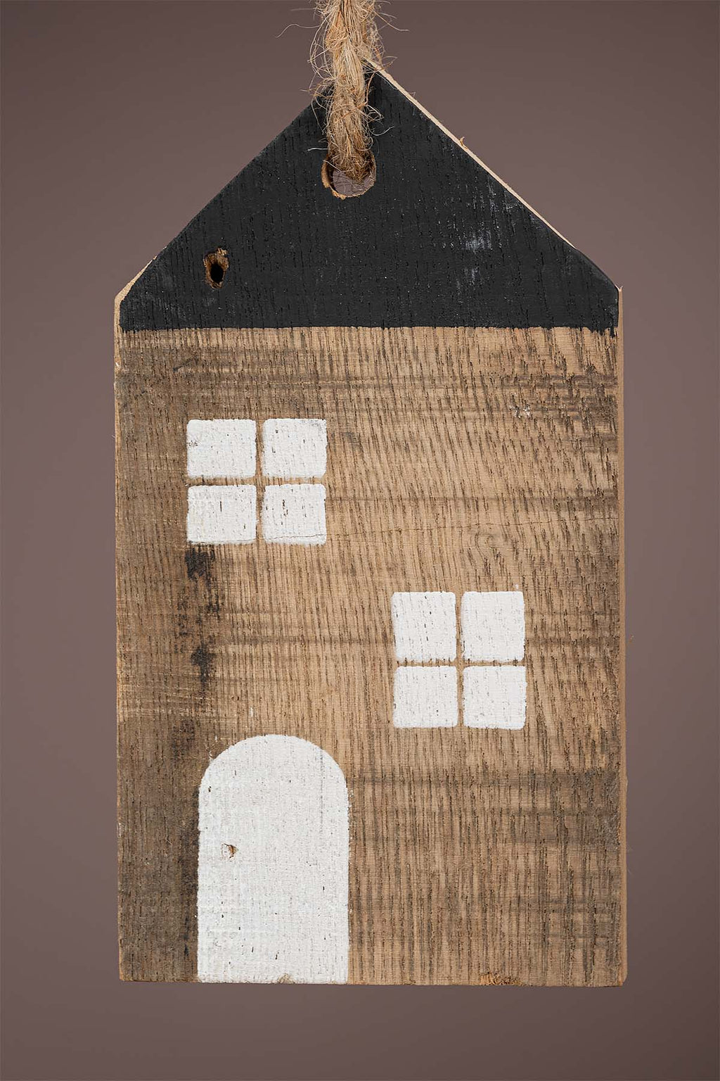 Schwarz Deko Hänger "Holzhaus"