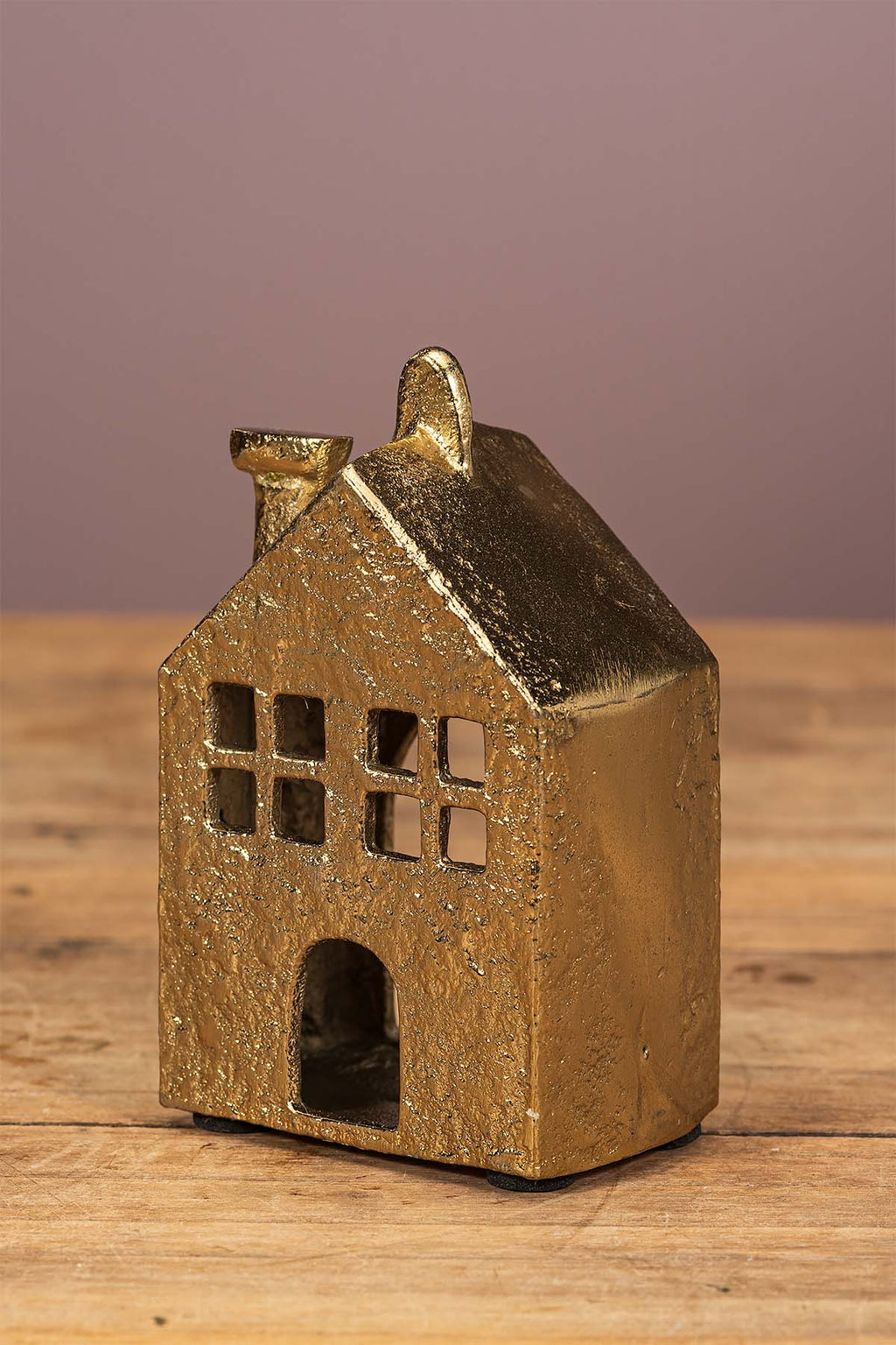 Klein Gold Lichthaus "Metall"