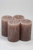 Stein Stumpenkerzen "Rustic Flame" Produktfoto