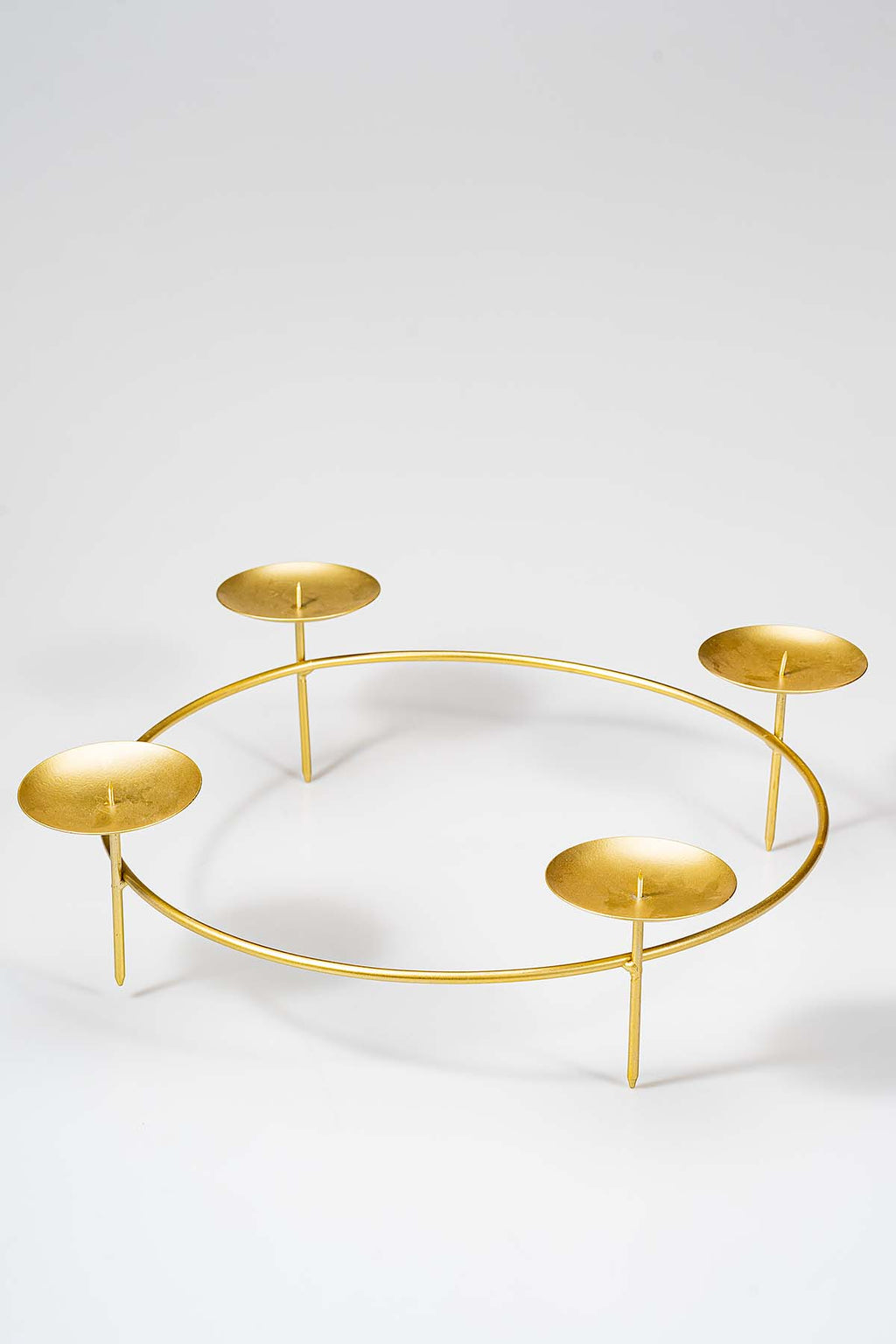 Gold Ø 35 cm Kerzenring "Kerzenlicht" Produktfoto