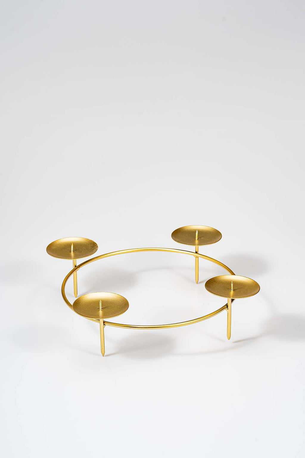 Gold Ø 25 cm Kerzenring "Kerzenlicht" Produktfoto
