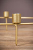 Gold Kerzenring "Kristo" Closeup