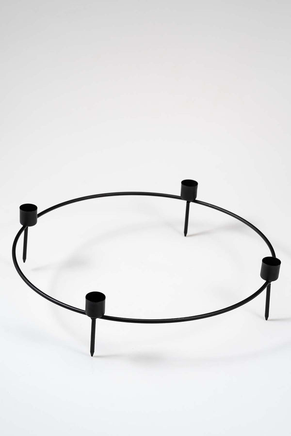 Schwarz Ø 35cm Kerzenring "Kristo" Produktfoto