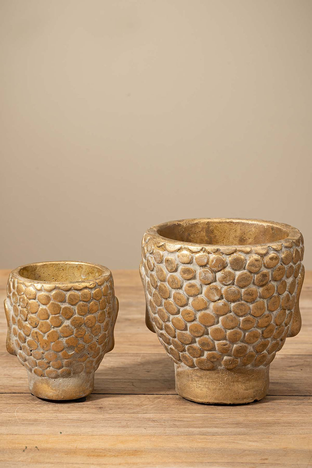 Deko Blumentopf "Buddha" - Gold Edition