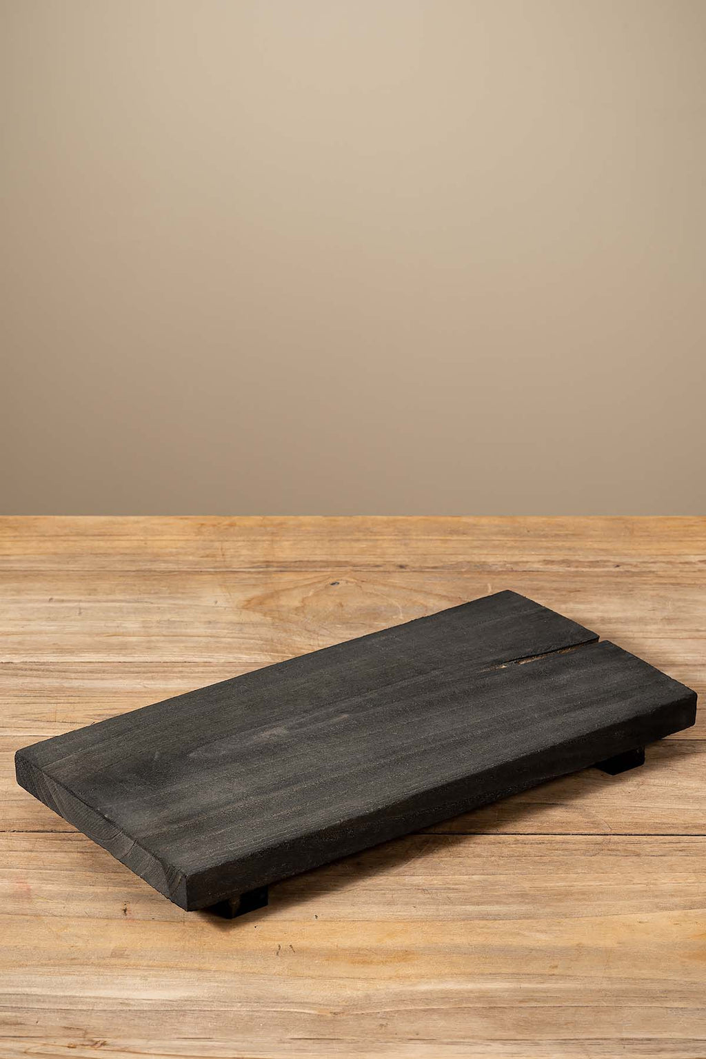 Holztablett Siegbert in schwarzem Holz