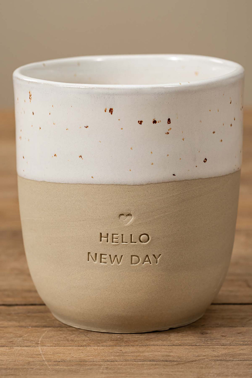 Hello New Day Hangemachter Becher "Alltagspausen"