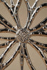 Metallblume mit Standfuß Closeup