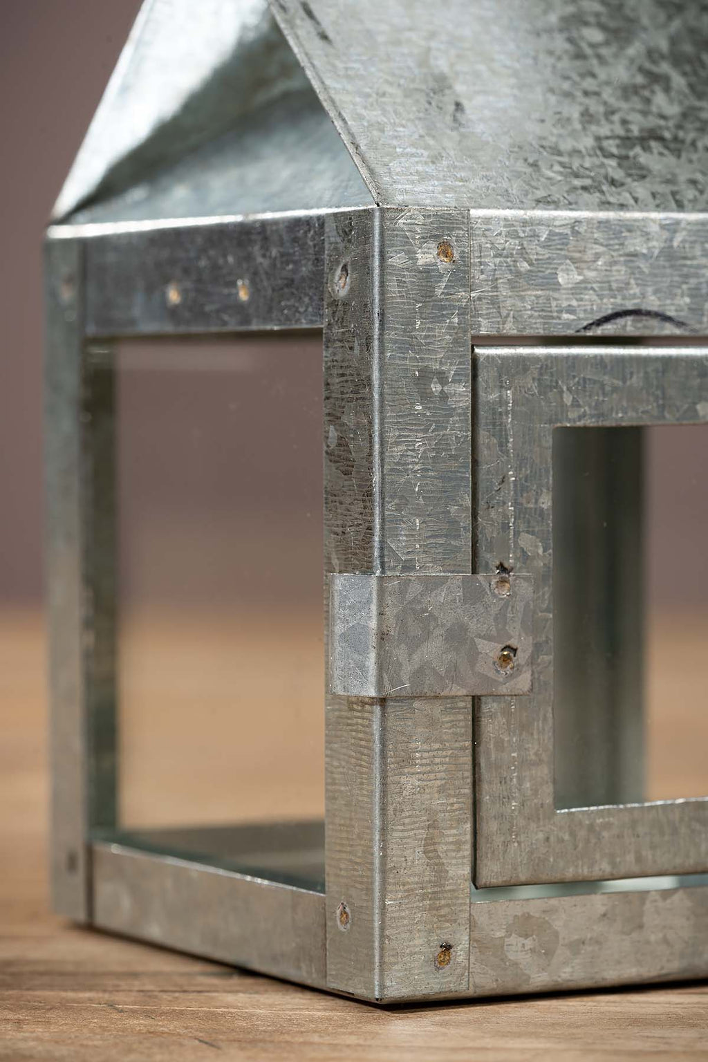 Verzinkt Laterne "Ivar" Closeup